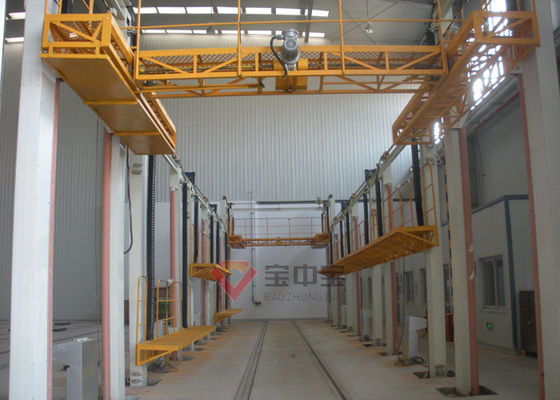 qualité Plate-forme de fonctionnement de levage pour la cabine de jet d'industrie de pièce de jet de peinture de train usine