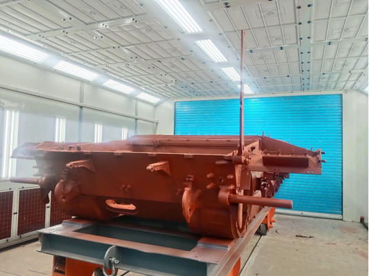 qualité La chaîne de production de peinture militaire côté épuisent la cabine militaire de peinture de réservoir usine