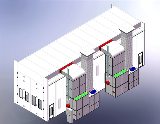 cabine de pulvérisation d'autobus de 15m semi - OEM d'extraction de tirage vers le bas