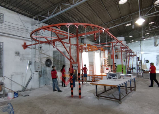 ligne de revêtement en poudre automatisée