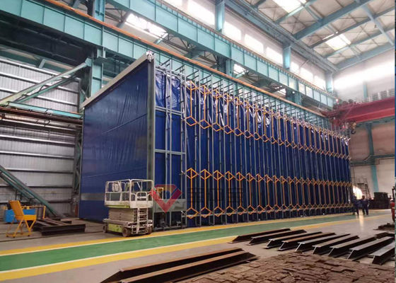 qualité Cabine télescopique de peinture de structure métallique d'équipements de peinture de PVC usine