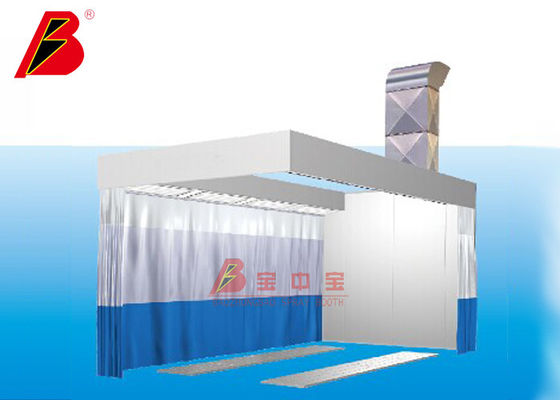 qualité L'atelier de réparations a poli la station de préparation de la peinture 6.5kw avec le rideau usine