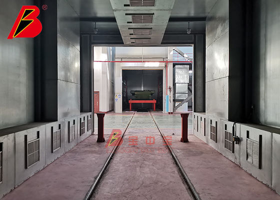 qualité Cabine de jet des véhicules à moteur minute de la CE 2.5m de système de la chaleur de brûleur à gaz usine