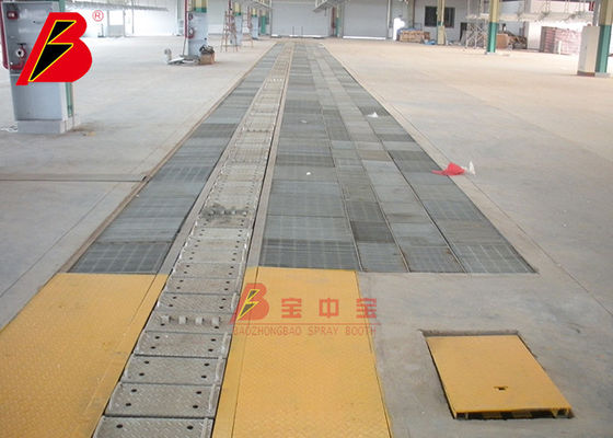 qualité Cabine de jet des véhicules à moteur de substrat 2.5m minimum en acier automatique de chaîne de plancher usine
