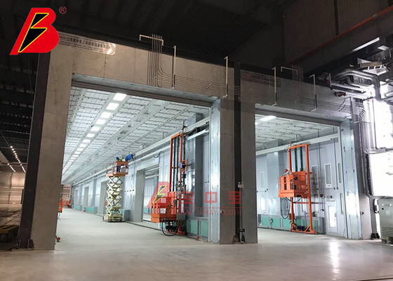 Chaîne de production de peinture électrophorétique robotique de cabine de connexion