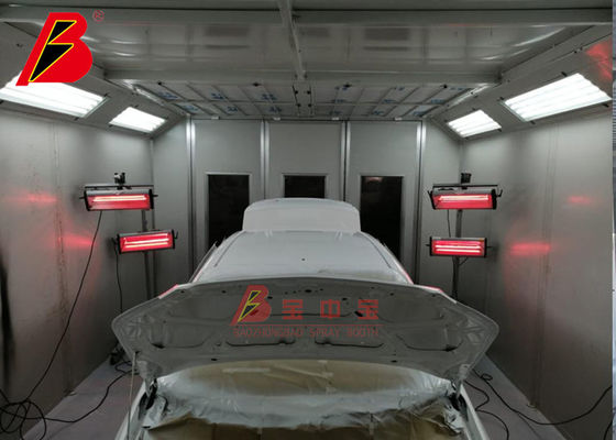 qualité Cabine de jet de réparation de voiture avec le système léger infrarouge de la chaleur usine