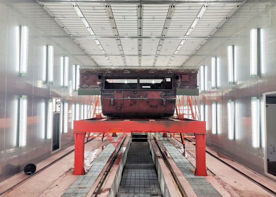 qualité Ligne lourde militaire de cabine de peinture de machine de cabine de jet de produit de pièce de peinture de réservoir usine