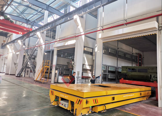 qualité Équipements de transport pour la ligne de peinture militaire de réservoir avec la pièce électrique de peinture d'industrie de chariot usine