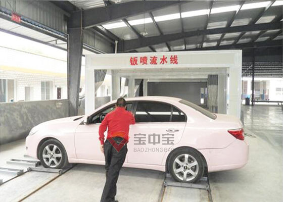 qualité Lignes ligne de peinture mobile de voiture de poussée de côté projet automatique de peinture de tôle de production de jet usine