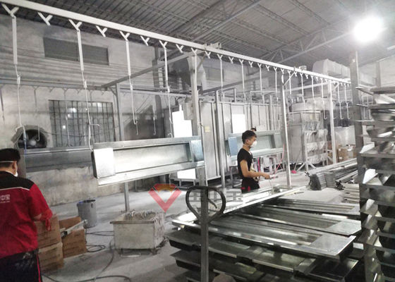 Ligne de revêtement automatique de poudre en métal pour la pièce de cuisson élevée de Temperurer