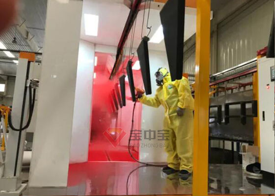 qualité Ligne de revêtement manuelle de poudre pour la ligne de peinture de composants en métal usine