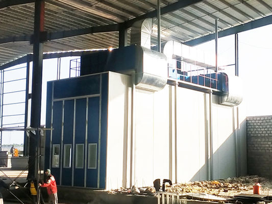qualité Cabine de jet adaptée aux besoins du client d'autobus avec la fan sur la pièce latérale supérieure de peinture d'échappement usine