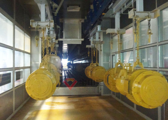qualité Saupoudrez la ligne de revêtement équipement pour la ligne de peinture d'Autatic de composants de véhicule de construction usine