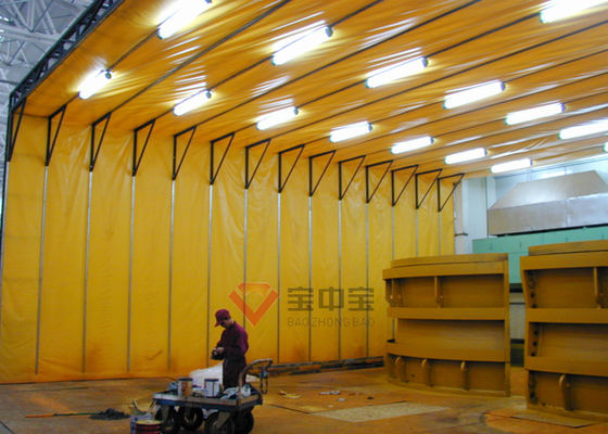Cabine de jet portative de cabine télescopique mobile escamotable de peinture pour de grands objets