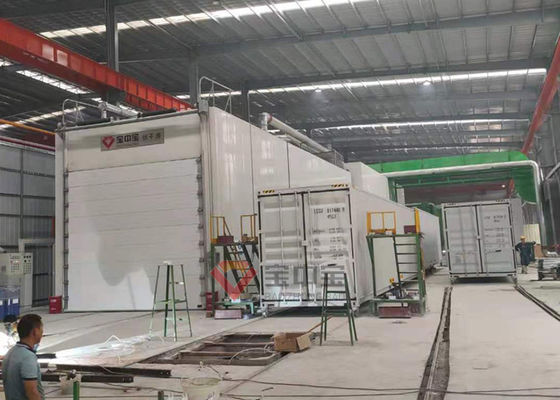 Ligne de peinture de cabine de jet de récipient d'expédition pour le conteneur standard