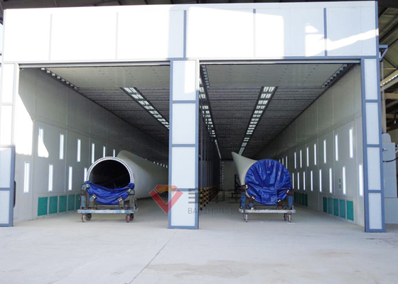 La peinture des cabines pour la cabine de jet de tour de turbine de vent d'industrie énergétique de vent satisfait des exigences d'industrie