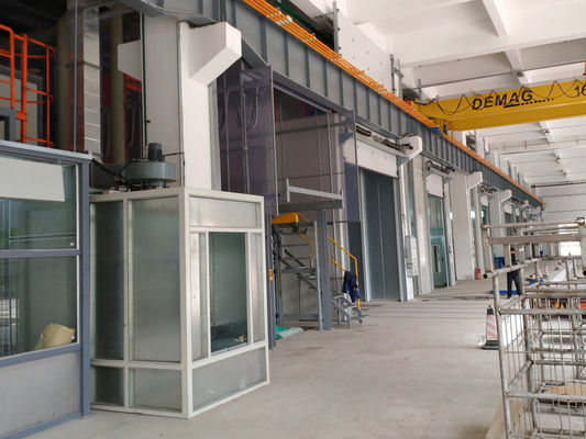 qualité BZB 90min a placé la chaîne de production de peinture avec le système de peinture de rideau en eau usine